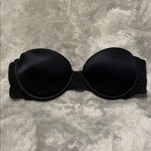 PINK Victoria’s Secret Strapless Bra, Black, 34A